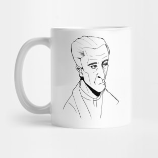 Old man cartoon caricature Mug